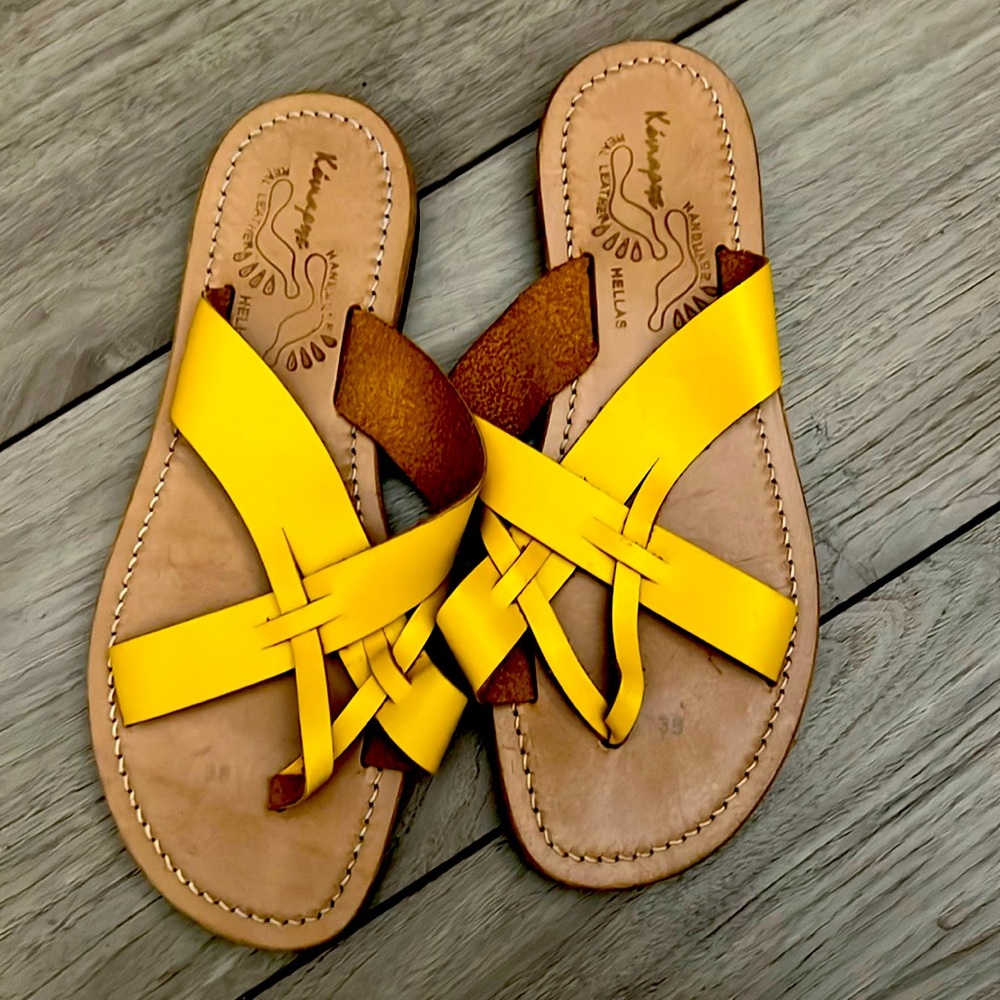 Real leather sandals from Greece
